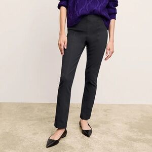 MM Lafleur The Foster Cigarette Pant PowerStretch Black Business Casual Women 8